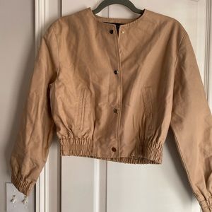 Zara límited edition rhinestone jacket xs gold buttons double lined elegant xs